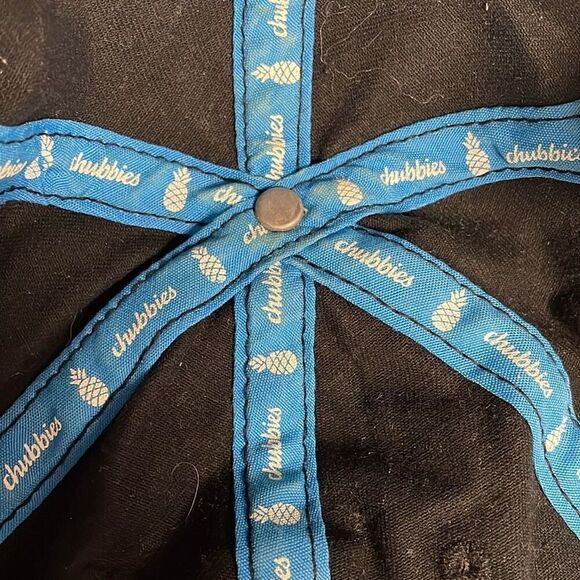 CHUBBIES Black Embroidered Parrot Palm Trees Unisex Baseball Style Cap Hat - Picture 7 of 8